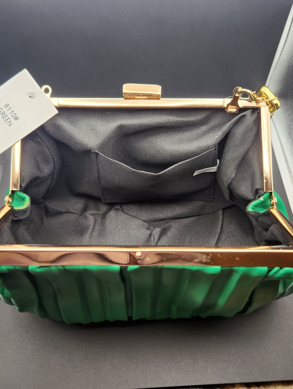 Gold Green Vintage Inspired Purse - Picture 4 of 5